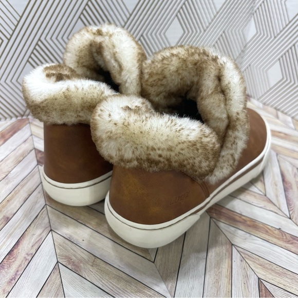 Woman’s Lugz Sprig Sneakers with fur lining brown size 7 NWOT H4 - Picture 3 of 11